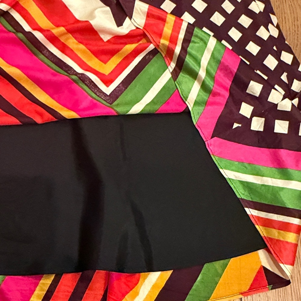 Vintage 1970s Geometric Maxi Dress Sleeveless - Picture 7 of 8